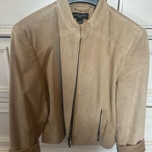 Valerie Stevens Beige Leather Jacket